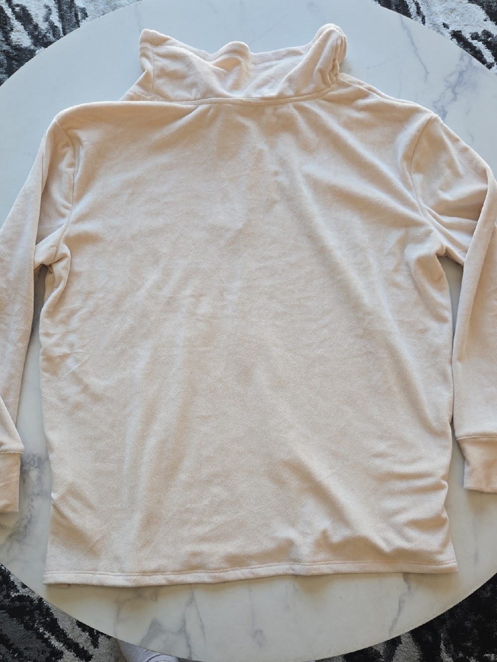 Roudelain Womens Long-Sleeve Hooded Velour Pajama Top Crystal Lounge PJ Sz M NWT - Picture 6 of 10